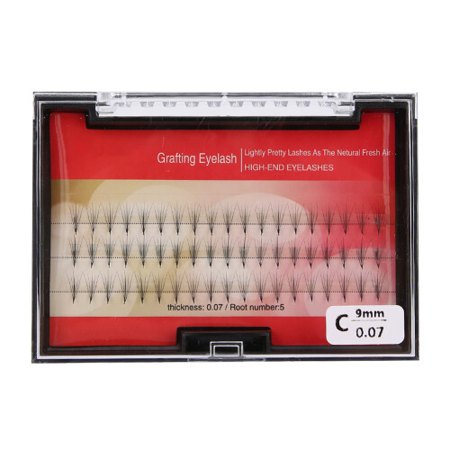 (9mm) Prof. Wimpernverlängerung 0,07 C9mm Weich Dicht