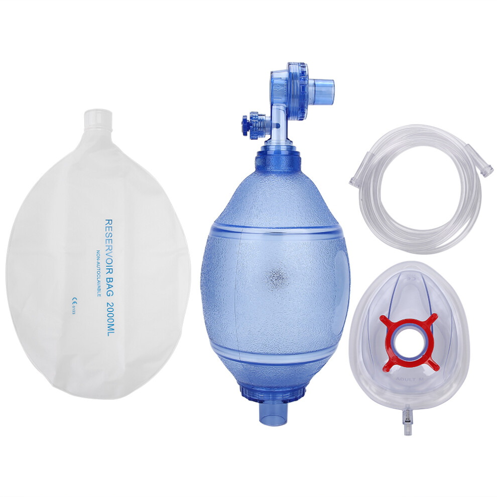 PVC Manual Resuscitator Breathing Bag Face Shield