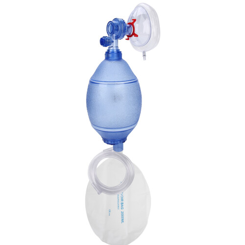 PVC Manual Resuscitator Breathing Bag Face Shield 2