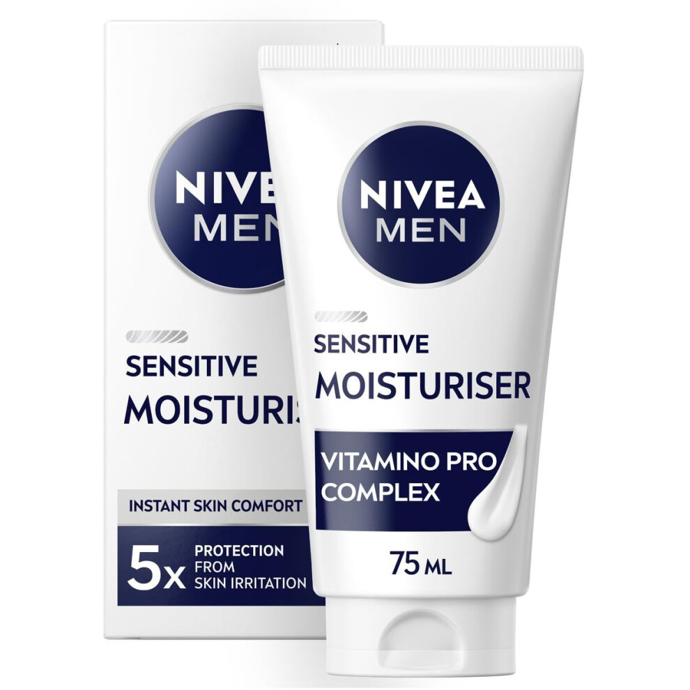 Nivea For Men Sensitive Moisturiser 75Ml Light