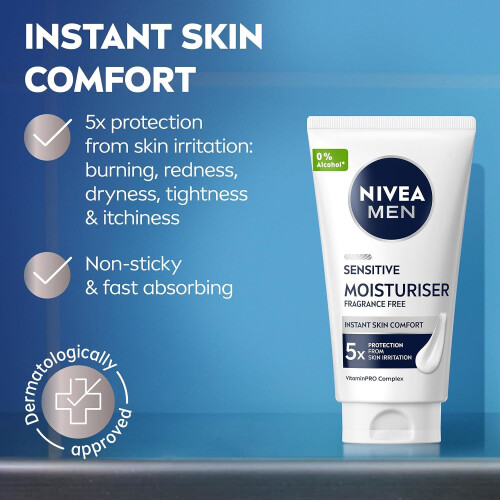 NIVEA Nivea For Men Sensitive Moisturiser 75ml 1