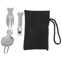 3 in 1 Stainless Steel Foldable Picnic Fork Spoon Knife Outdoor