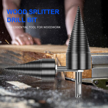 Broca astilladora para madera 32-42mm vástago negro