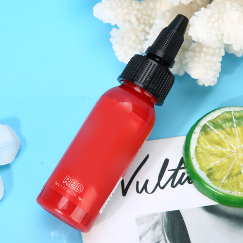 (Red) Semi-permanent Tattoo Ink 29.6ml Red 2