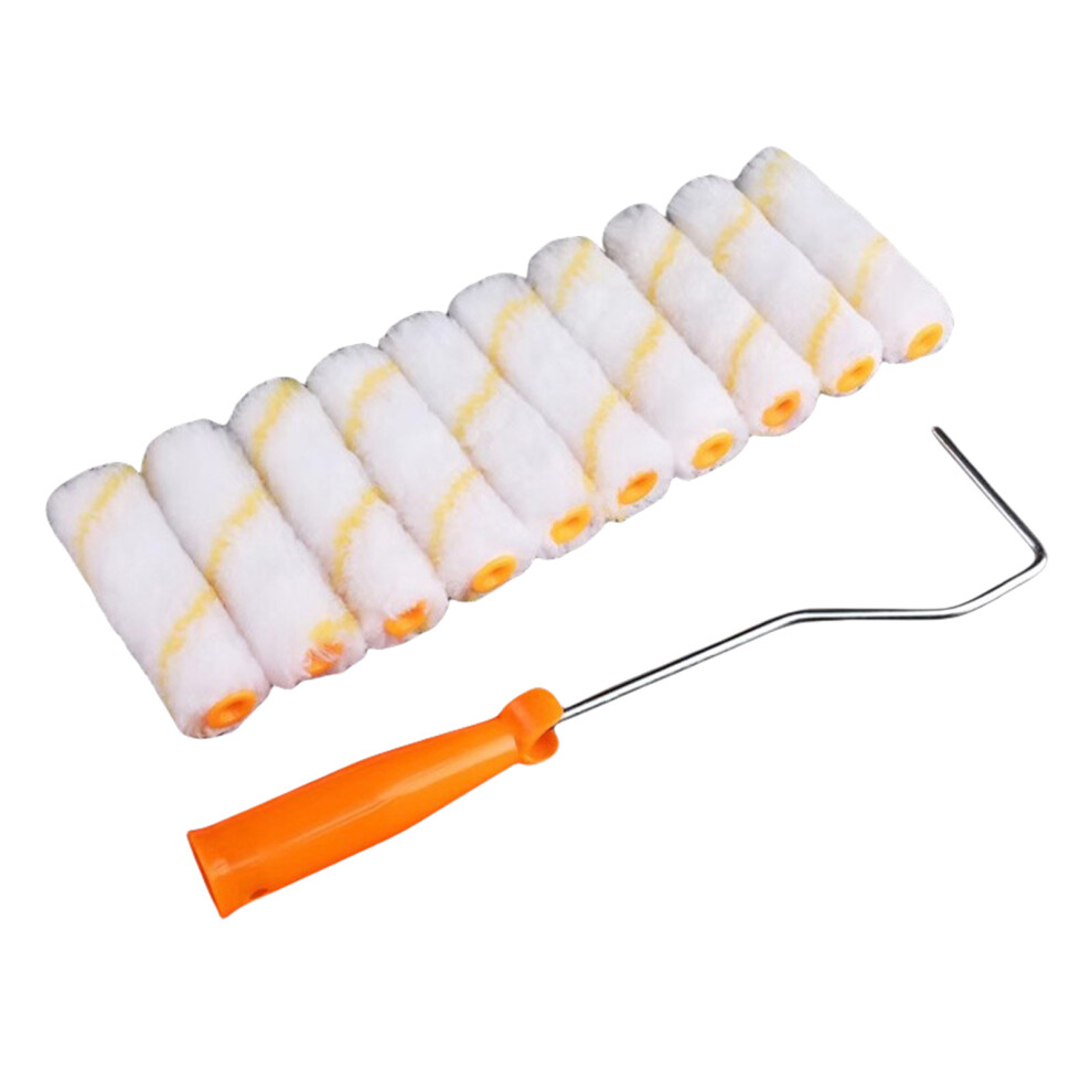 10Pcs Paint Roller Brush Dense Bristles Latex Paint Roller For 7754000238552
