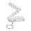 Flexible 50cm Folding Ruler Keychains Pocket Ruler For Accurate 1