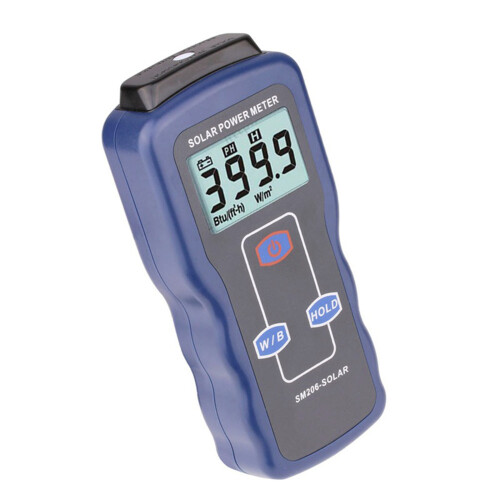 Solar Power Meter Light Meter Solar Radiation Tester Optical