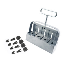 Heavy Duty Seedling Tool Sowing for-Solid handle silver