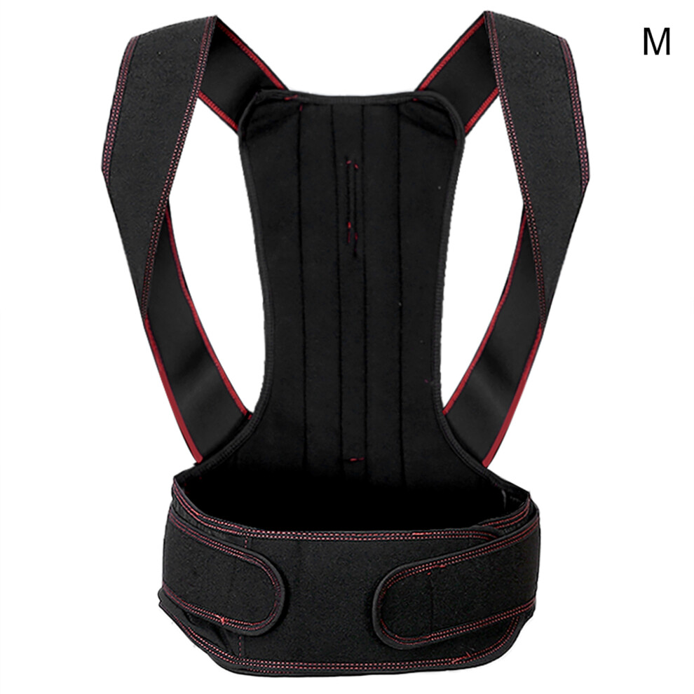 Red (M Rouge) Unisex Adjustable Posture Corrector Brace Hunchback Support