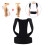 (M Black) Correttore Postura Unisex Regolabile Nero/2XL 5