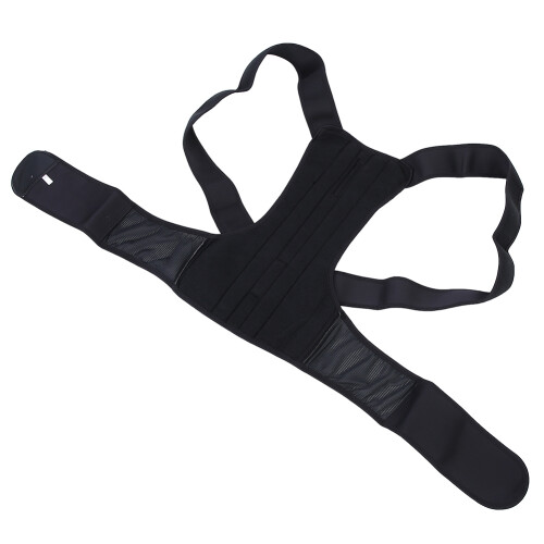 (M Black) Correttore Postura Unisex Regolabile Nero/2XL 2