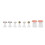 (MY-01) 8pcs Silicone Nail Art Toe Separator Washable Reusable 1