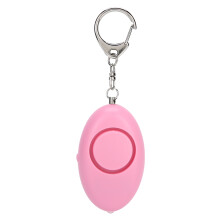 (Pink) Notfall-Alarmschlüsselanhänger für Damen/Ältere, LED, Schwarz