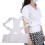 (XXL) Magnet Therapy Posture Corrector Back Support White L 5