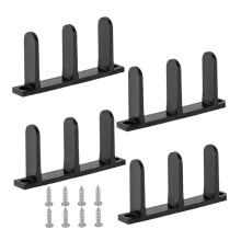 Concealed Door Guide 4 Lower Sliding Rails For Bypass Doors Hardware With Screws Black Spare Parts Bathroom Wardrobe