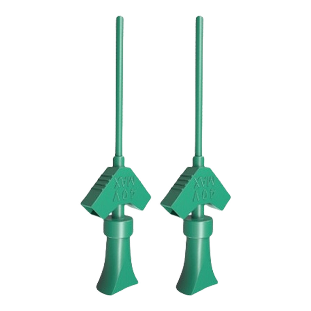 2Pcs Grabber Test Probe Hook For Jumper Test Accessory-Green 7754000239566
