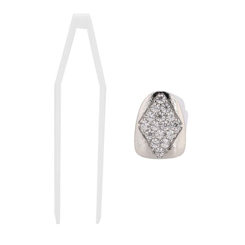 (Silver) Halloween Single Tooth Hip Hop Decoration