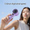 USB Rechargeable Pocket Mini Blower Fan for Students-Purple 3