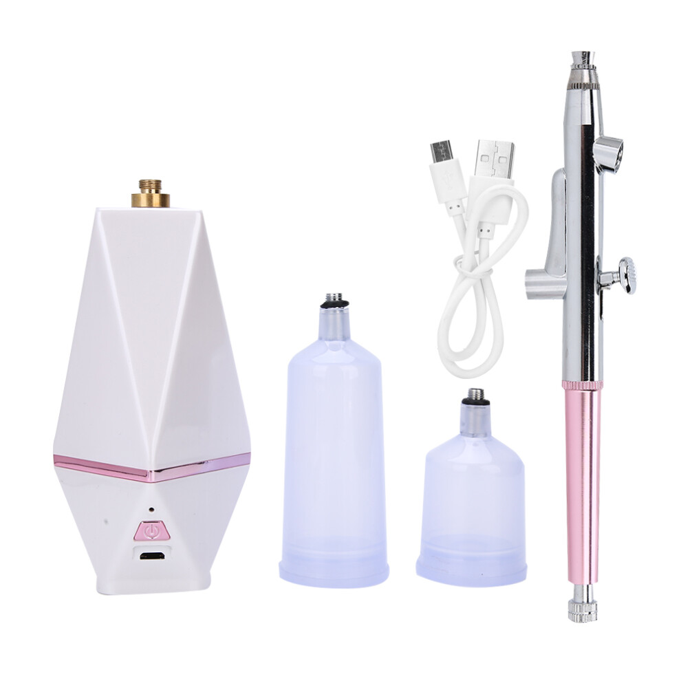 White Airbrush Makeup Spray Portable Oxygen Sprayer Face Moisturizing