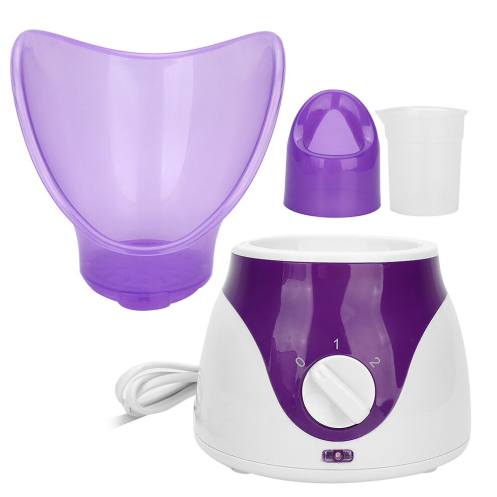 Purple (Eu Plug) Face Steamer Aromatherapy Humidifier Moisturizing Mist Sprayer