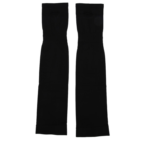 (Black) Manicotti Solari Elastici Neri per Ciclismo 1