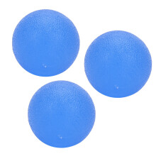 (Blue) 3x Handgriff-Bälle Finger-Training Fitness blau rund