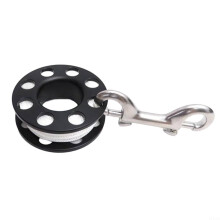 Diving Spool With 90 mm Double Hooks, Carabiner Hooks, 15-30-50 Meter Lengths, Dry Suit Compatible Dive Reel