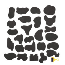 25x Haar-Tattoo-Schablonen Färben & Gravieren Styling-Sticker
