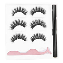 (3D-03) 3 Paar Wimpern wasserdicht Make-up-Tools