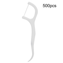 500pcs Disposable Dental Floss Stick Teeth Stain Removal