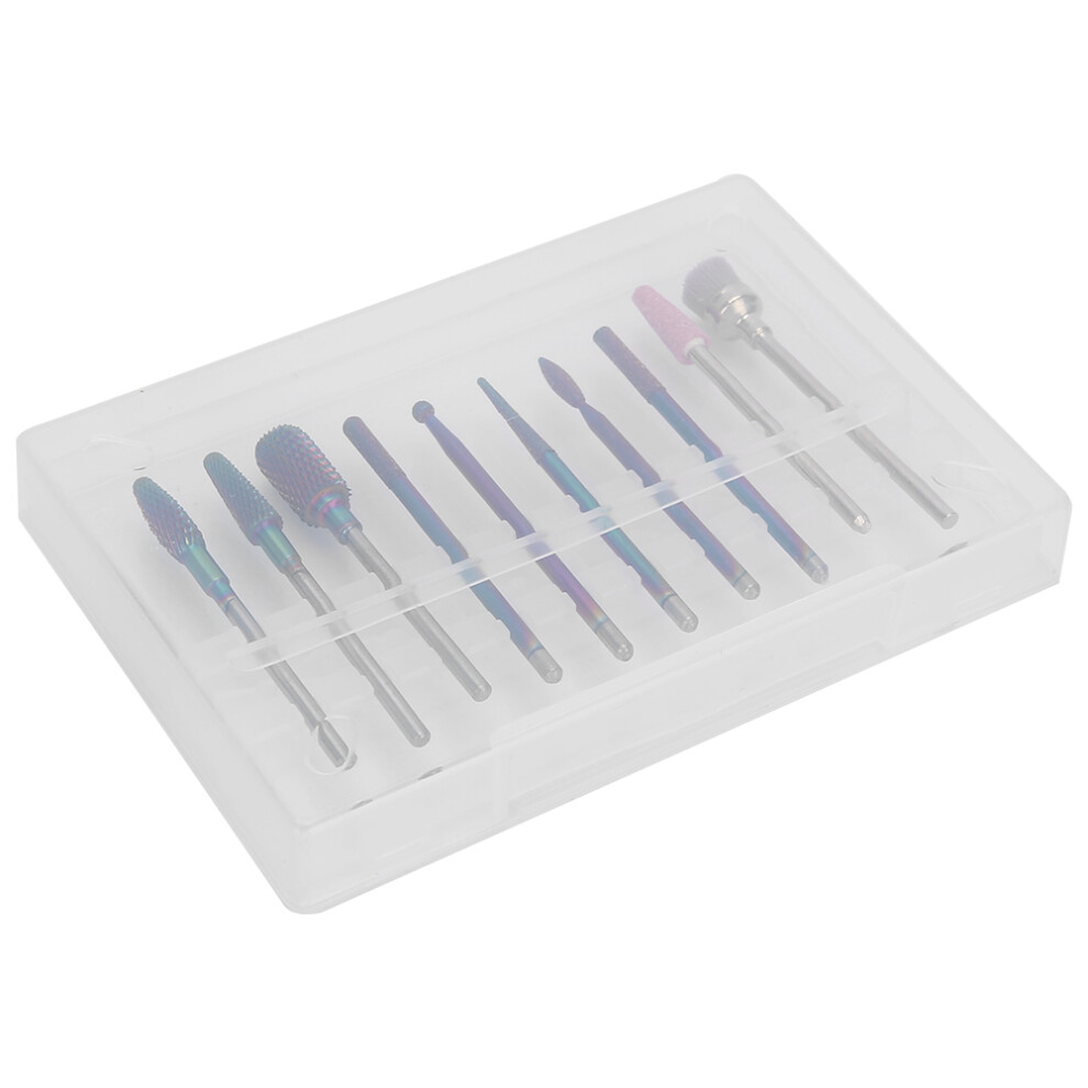 10Pcs Nail Drill Bits For Electric Manicure Machine 448787210180