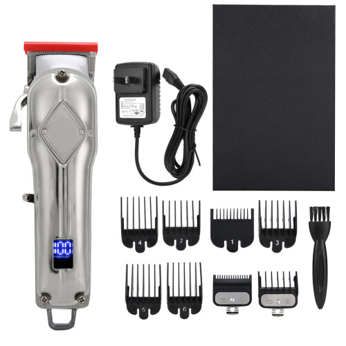 (Silver) Oplaadbaar Elektrisch Haarschermer Styling Tool