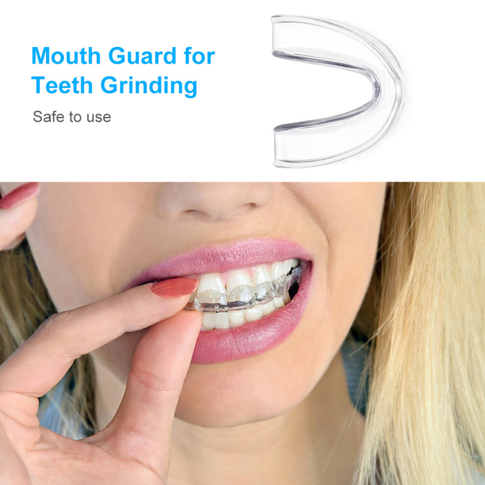 Mouth Guard for Teeth Grinding 2PCS Moldable Night Guard with Case
