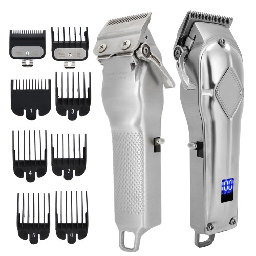 (Silver) Oplaadbaar Elektrisch Haarschermer Styling Tool 2