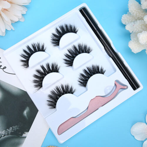 (3D-03) 3 Paar Wimpern wasserdicht Make-up-Tools 2