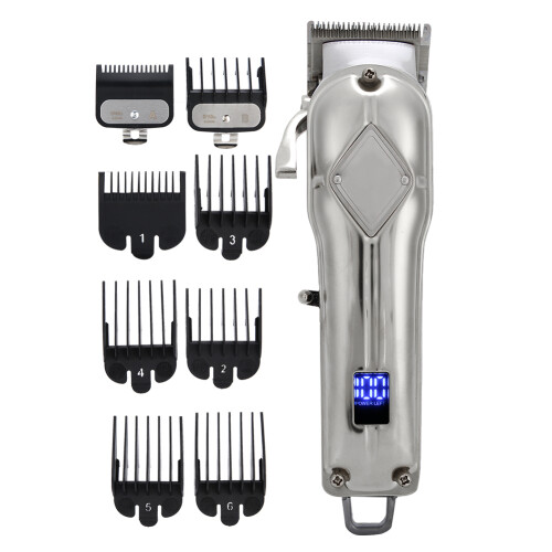 (Silver) Oplaadbaar Elektrisch Haarschermer Styling Tool 1