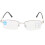 (200 Silver) Metall Multifokal Lesebrille Blaulichtfilter +3,50 Silber 1