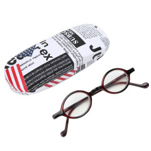 (+250 Red Frame) Vintage Lesebrille Blaulichtfilter +1,00 Rot