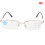 (150 Silver) Metall Multifokal Lesebrille Blaulichtfilter +3,50 Silber 2