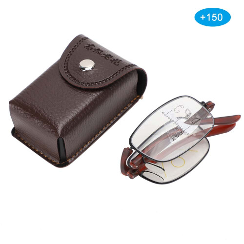 (+150 Tawny Frame) Klapp-Lesebrille Blaulichtfilter (+3,50 Braunrahmen) 1