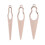 (Rose Gold) Dreadlocks Needle Crochet Hook Hair Braiding Tool Silver 1