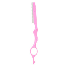 (Pink) Haarstutzmesser aus Edelstahl, tragbar, Gold