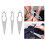 (Silver) Dreadlocks Needle Crochet Hook Hair Braiding Tool Silver 5