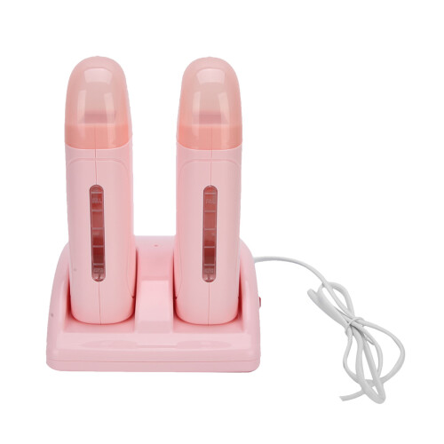 (220V EU Plug) Professionele Dubbele Wax Verwarmer Roze 220V 1