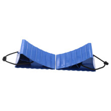 Wheel Chocks 2-Piece Set Large With Rope For RV Camper Car Trailer Heavy-Duty Solid Tire Chocks