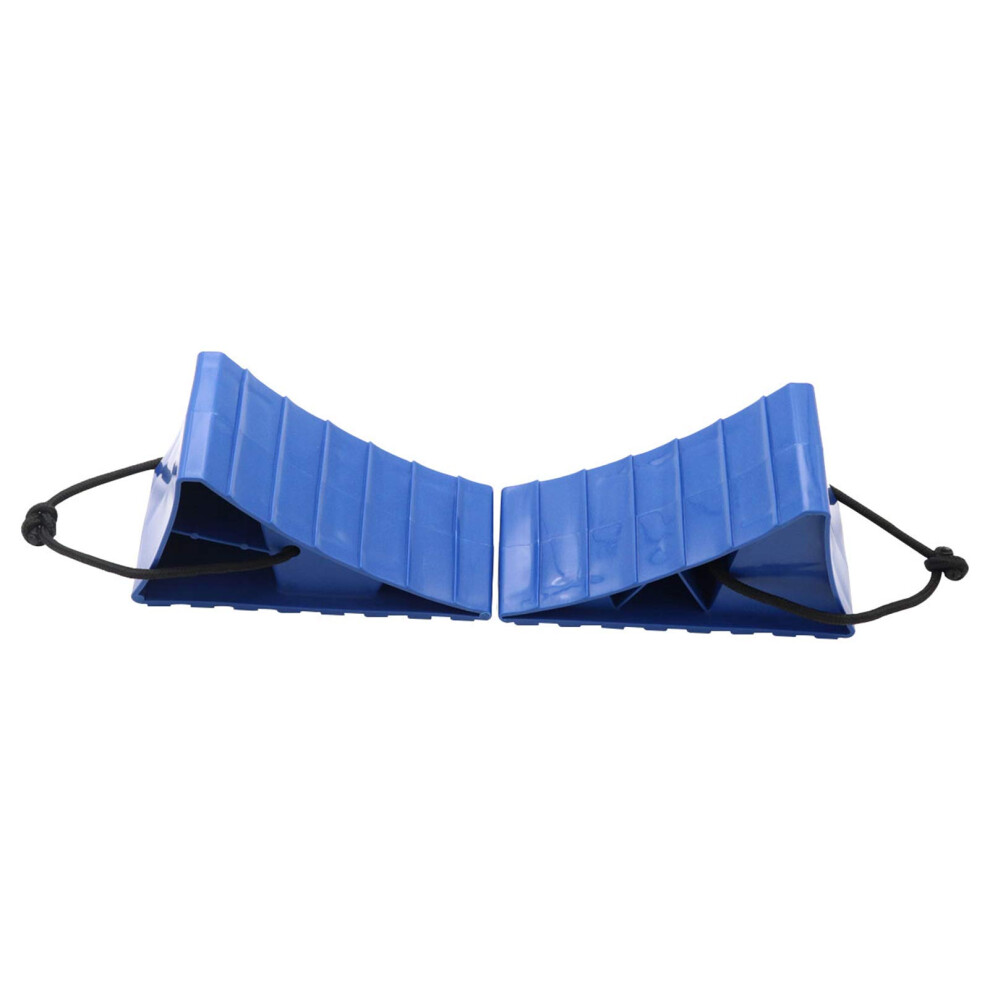 Wheel Chocks 2-Piece Set Large With Rope For Rv Camper Car Trailer Heavy-Duty Solid Tire Chocks 9084446708714