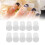 10 Stück Nailart-Vorratsgläser, Kunststoff, 12