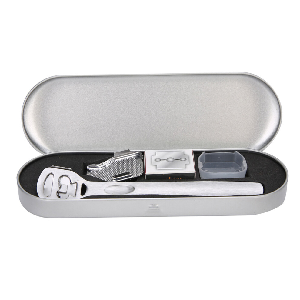 Silver (Argent) Callus Shaver Set Stainless Steel Foot Dead Skin Remover