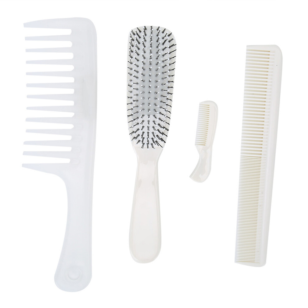 Unisex 4Pcs Wide Teeth Anti Static Hair Comb Set