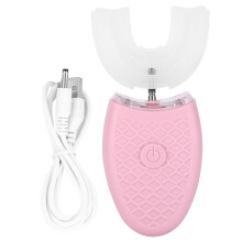 (Rose Type d'adulte) Elektrische U-förmige Schallzahnbürste (Rose)